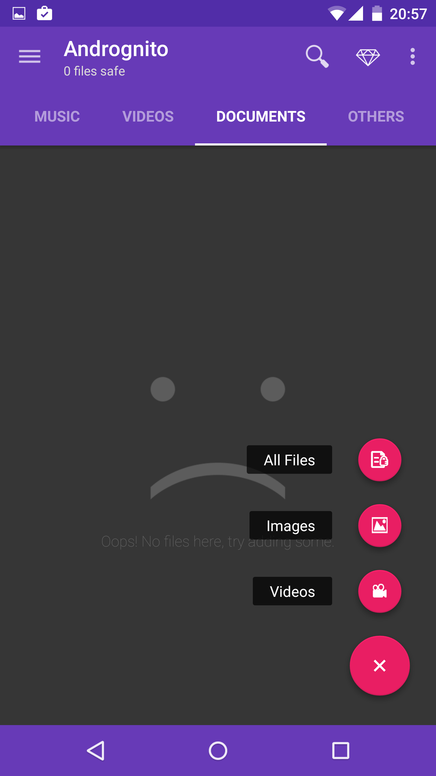 Andrognito 2 Die App, die jede Datei verschlüsselt und