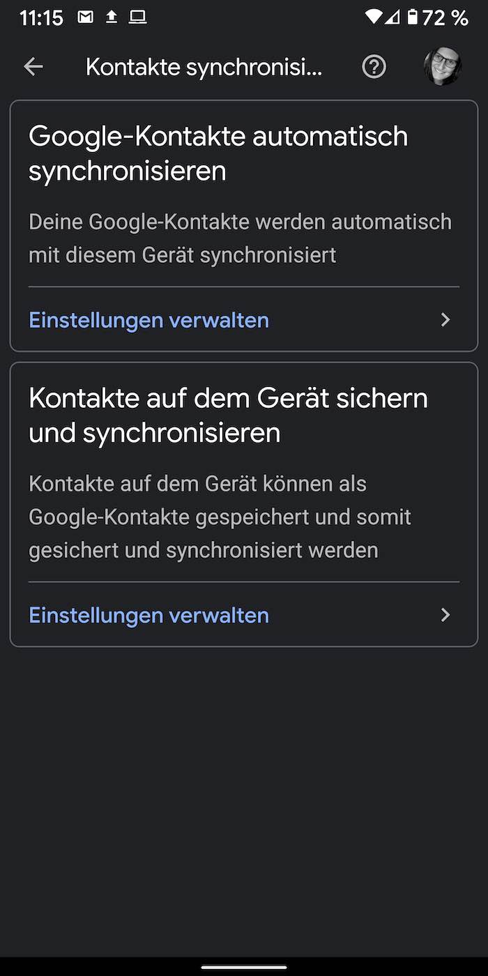 Tipp Kontakte sichern mit Google, per SD Karte und PC