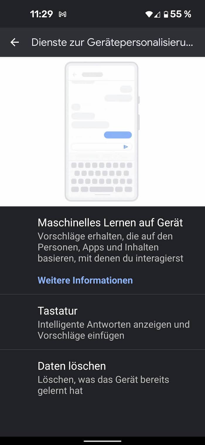 Device Personalization Services Umbenennung in Android System
