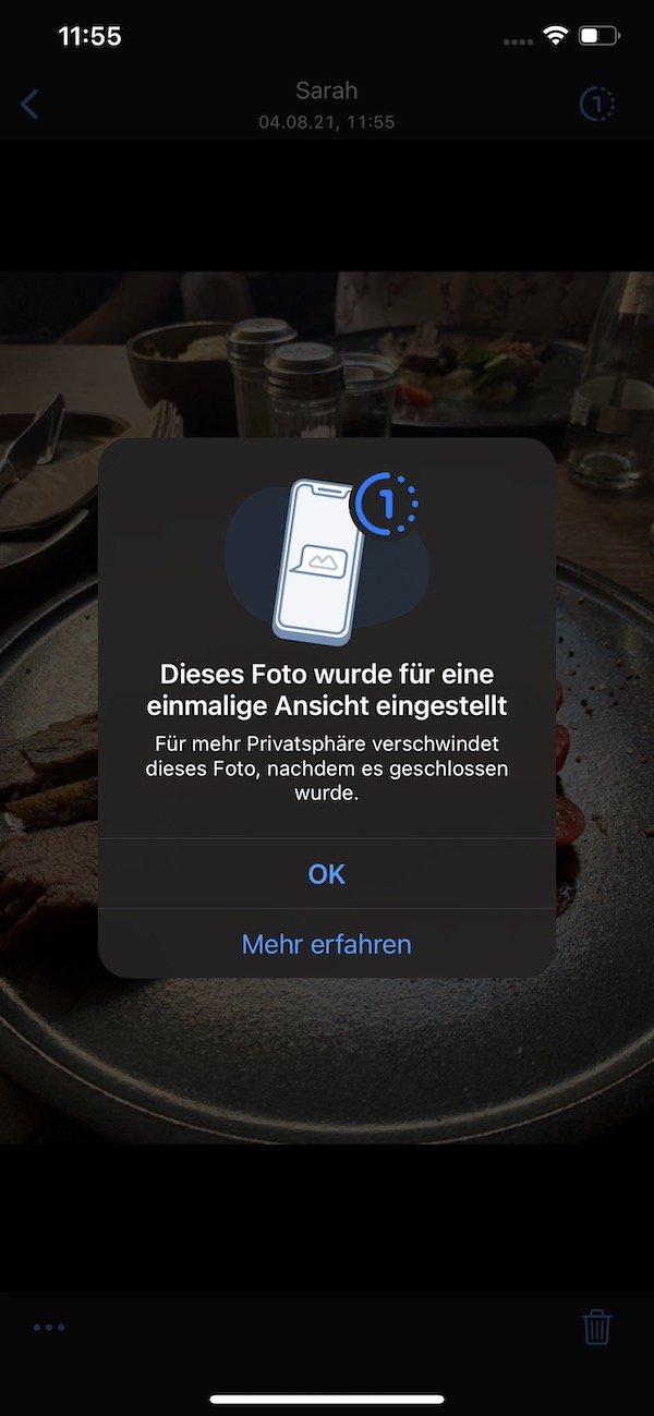 WhatsApp Bilder zur Einmalansicht versenden AndroidUser.de