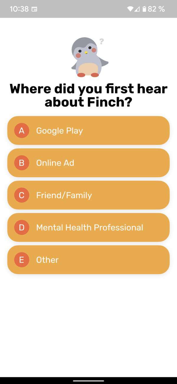Finch Self Care Widget Pet Selbstpflege per App Android User