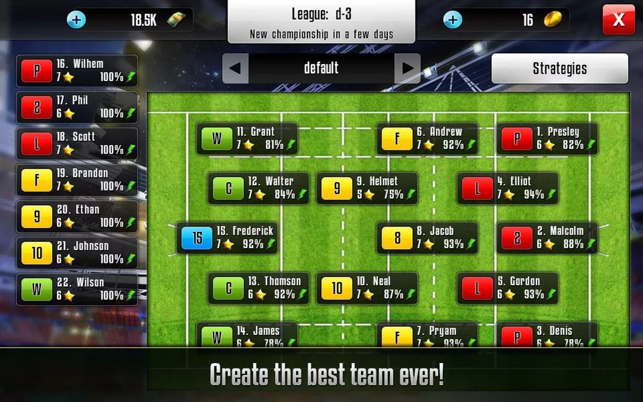 Test du jeu Rugby Manager