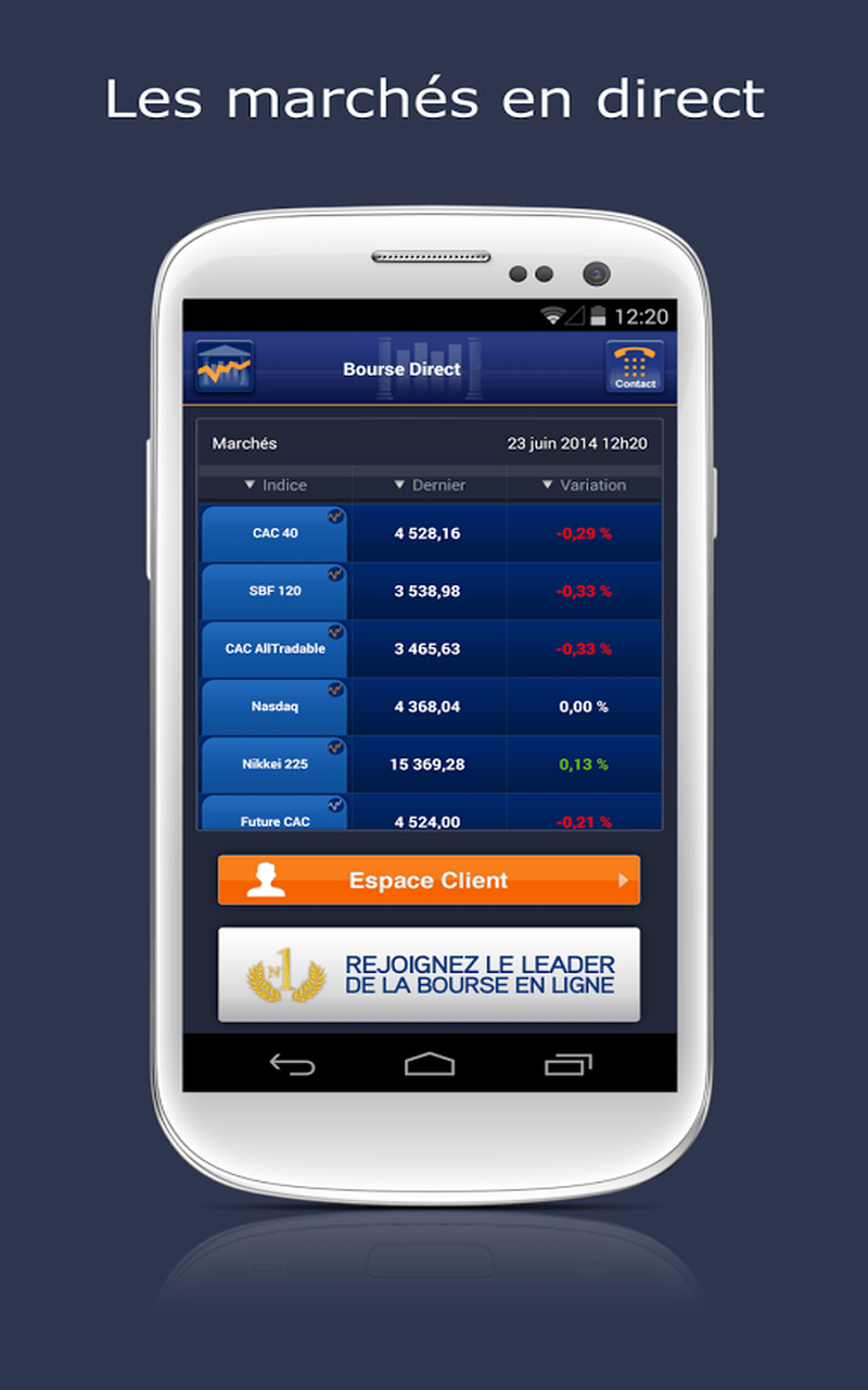 Bourse Direct Finance et Bourse sur Android AndroidZone