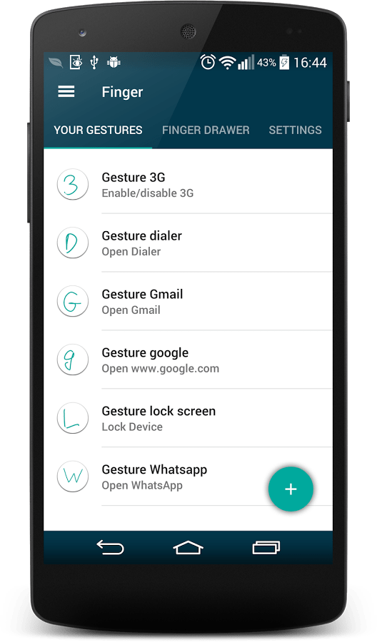 Finger Gesture Launcher, accéder à vos applications différemment