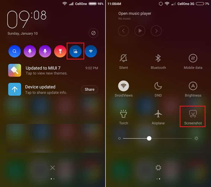 Comment prendre des capture d'écran sur les smartphones Xiaomi et MIUI ROM