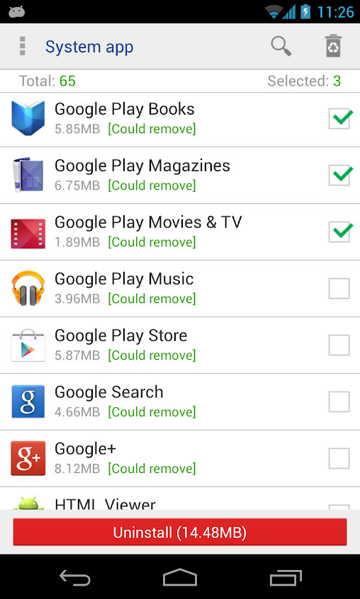 System app remover Pro Apk v4.1.1017 (Root)