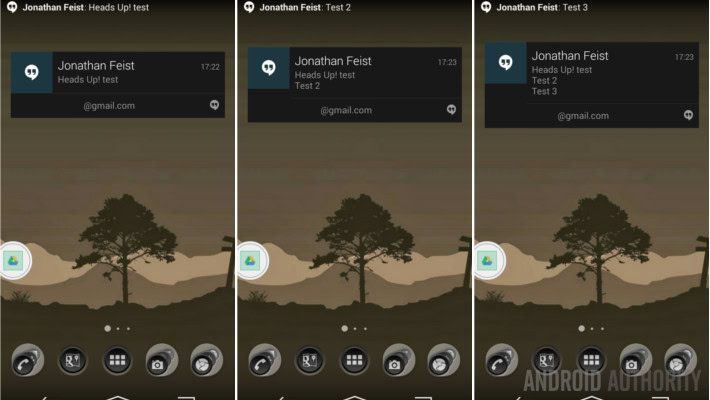 Heads Up Android L Floating Notification AA