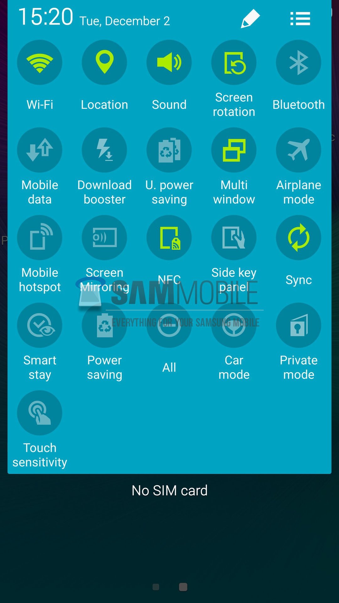Note 4 Notification Options