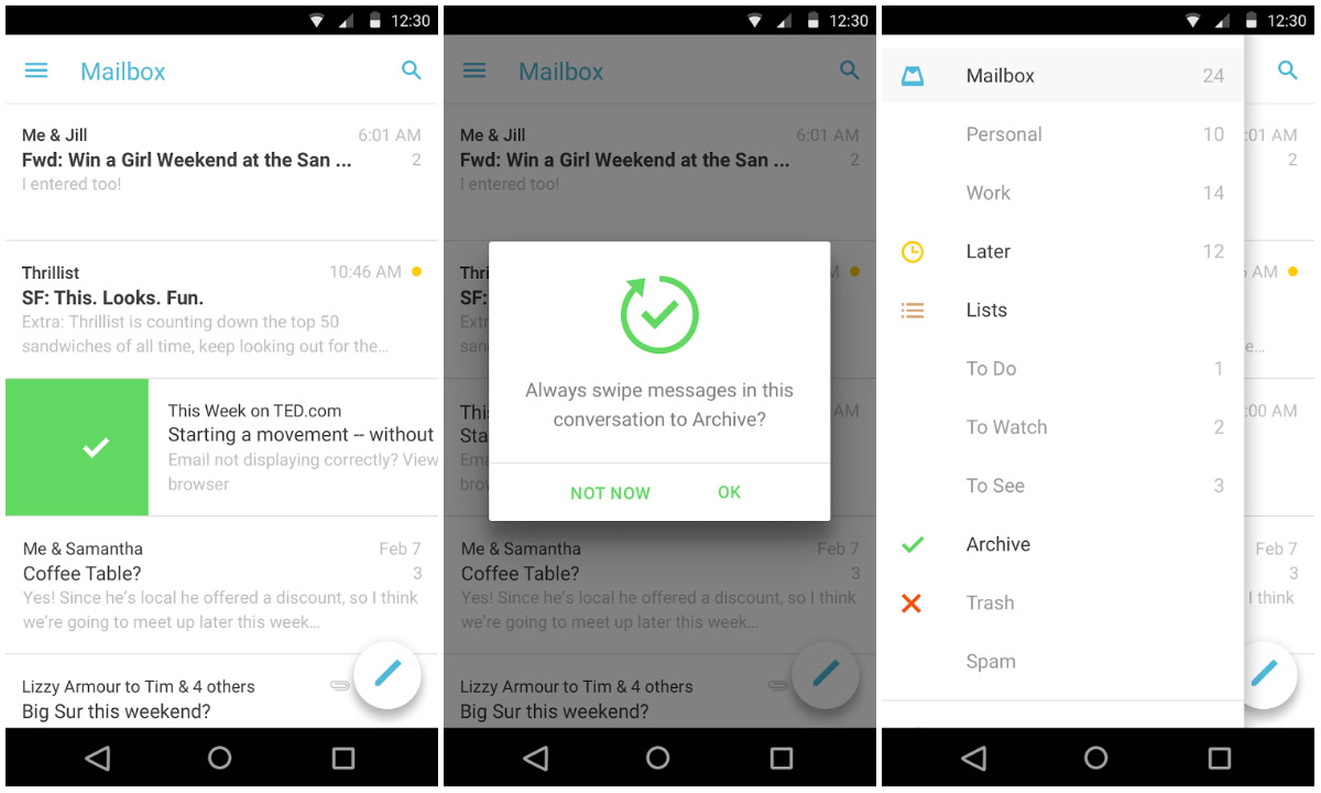 Mailbox Material Design