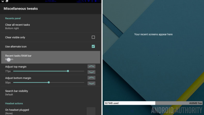 GravityBox Miscellaneous RAM