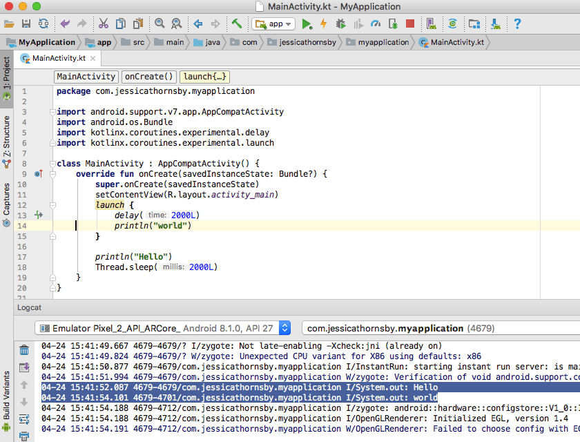 Replacing thread blocking with kotlin coroutine suspension