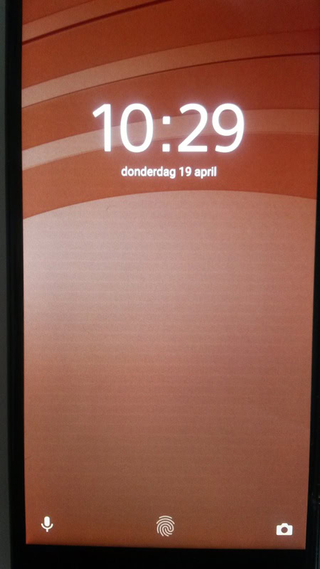 Stripes on an Xperia phone.