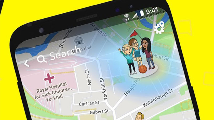 A photo of Snapchat&rsquo;s Friend Location feature