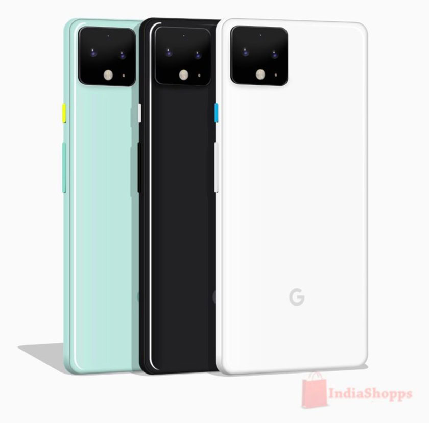 Supposed leaked renders of the Google Pixel 4 XL colors.