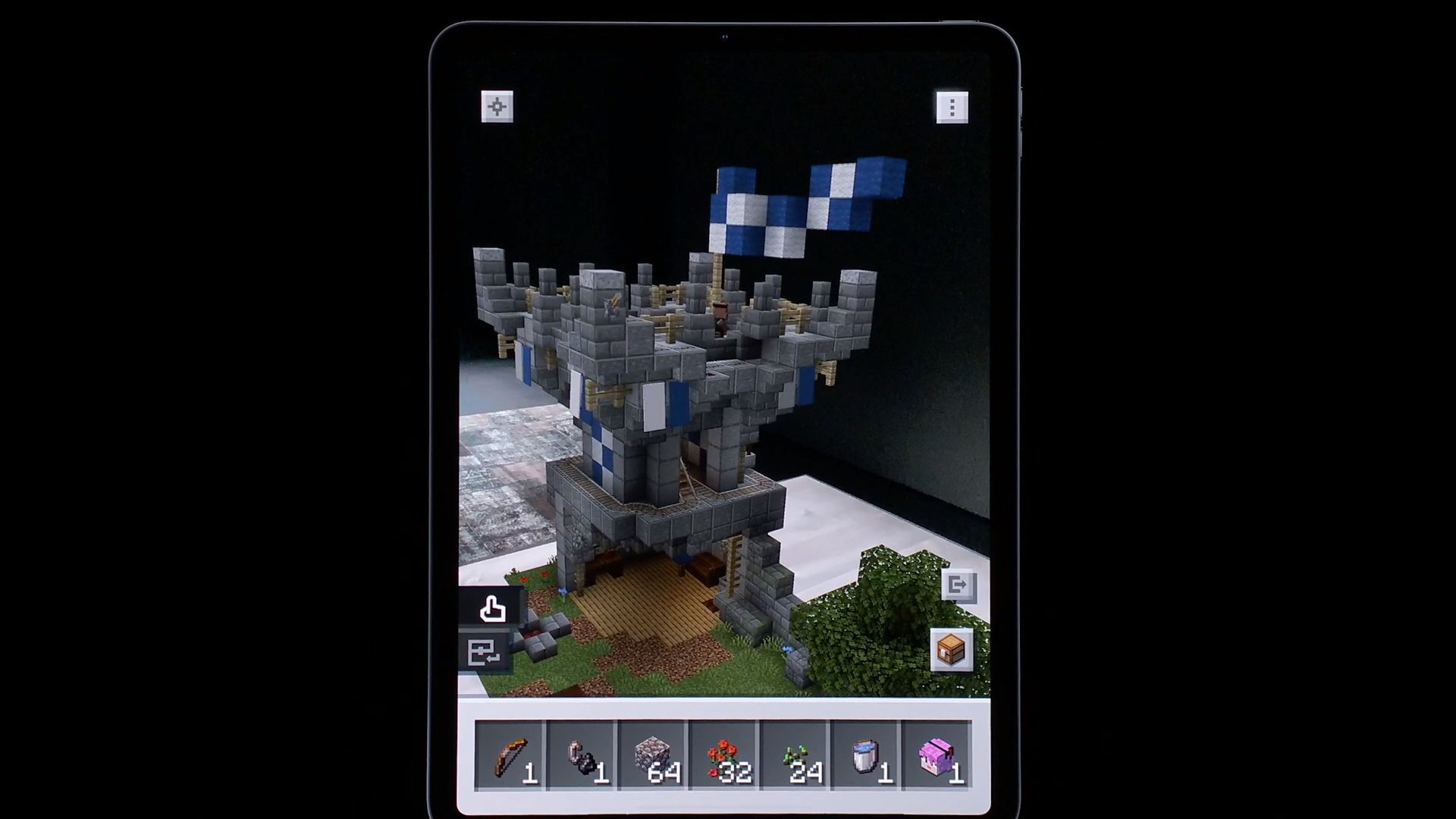 Demo of Minecraft Earth during Apple’s WWDC 2.