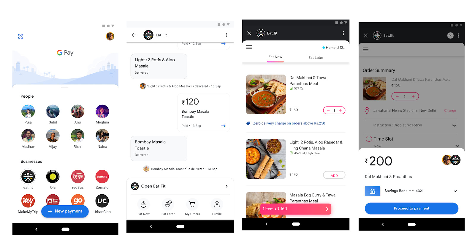 Google Pay Spots App Interface