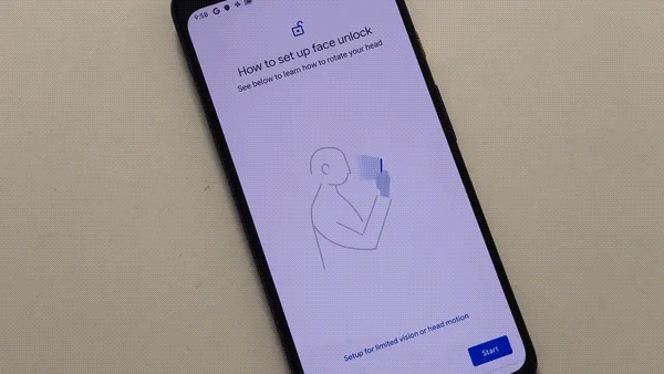 Pixel 4 face unlock