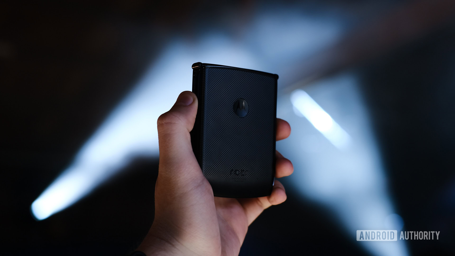 Moto Razr foldable folded back 2