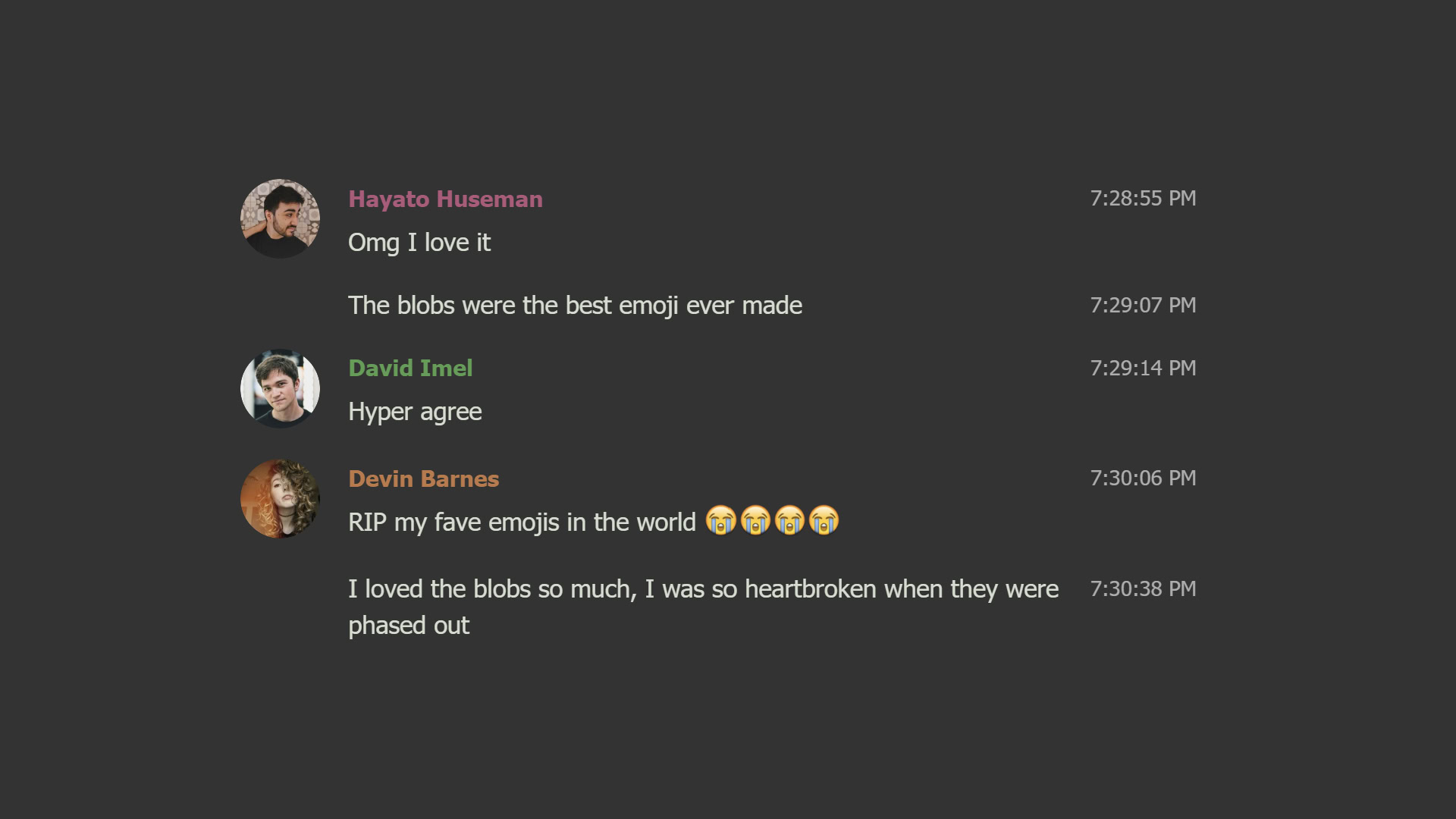 Hayato likes the blobs for article