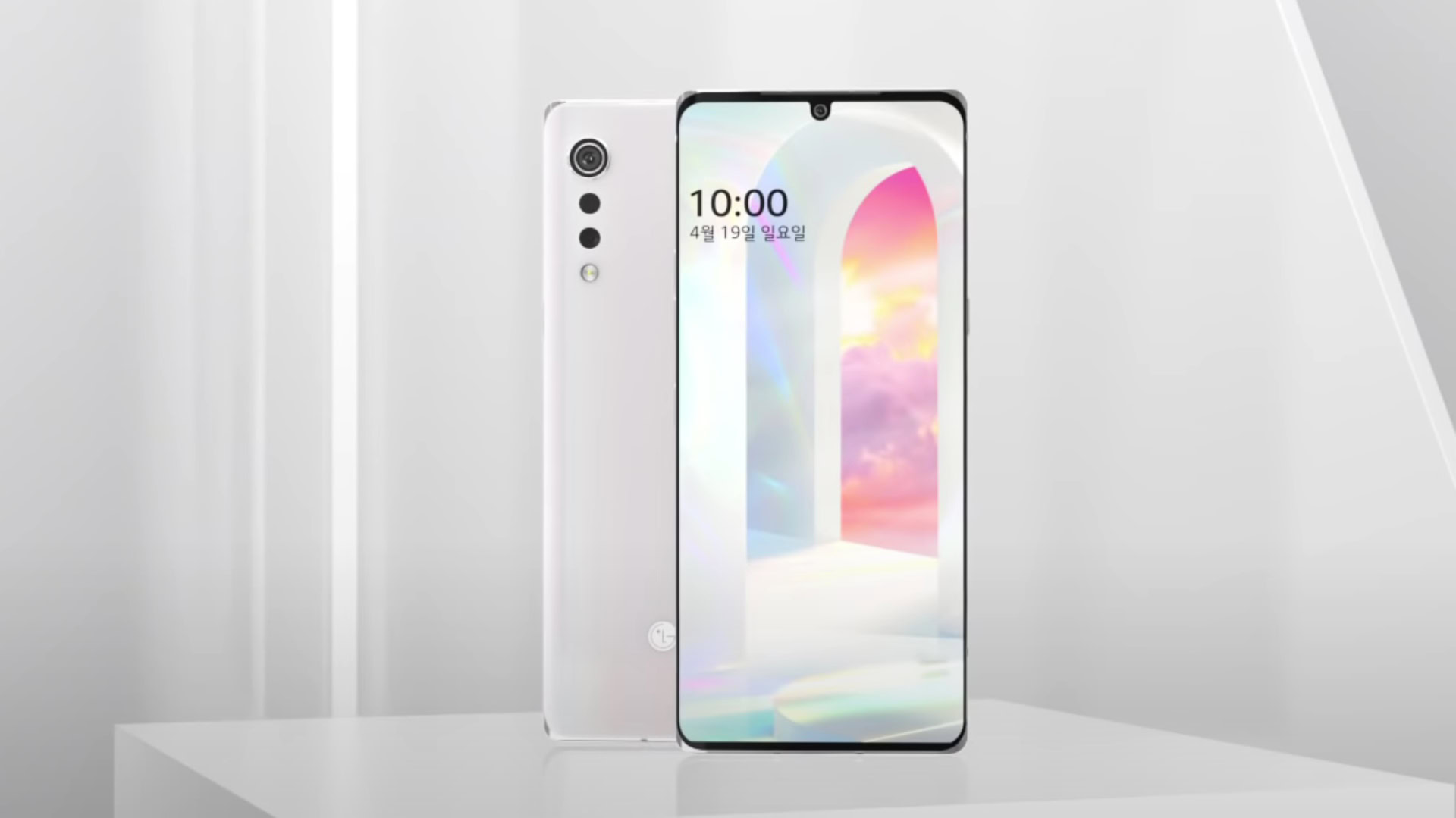 LG Velvet Front and Back View