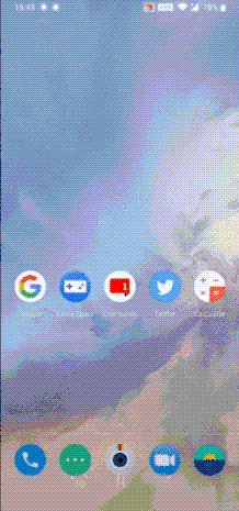 OnePlus Launcher Quick Search Gesture