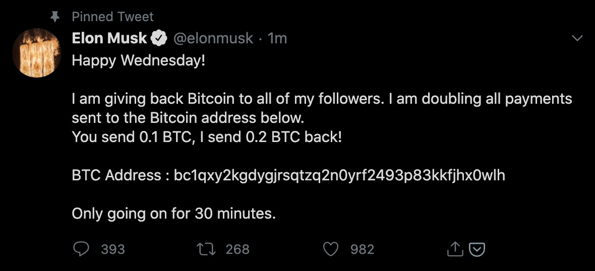 elon musk crypto twitter hack