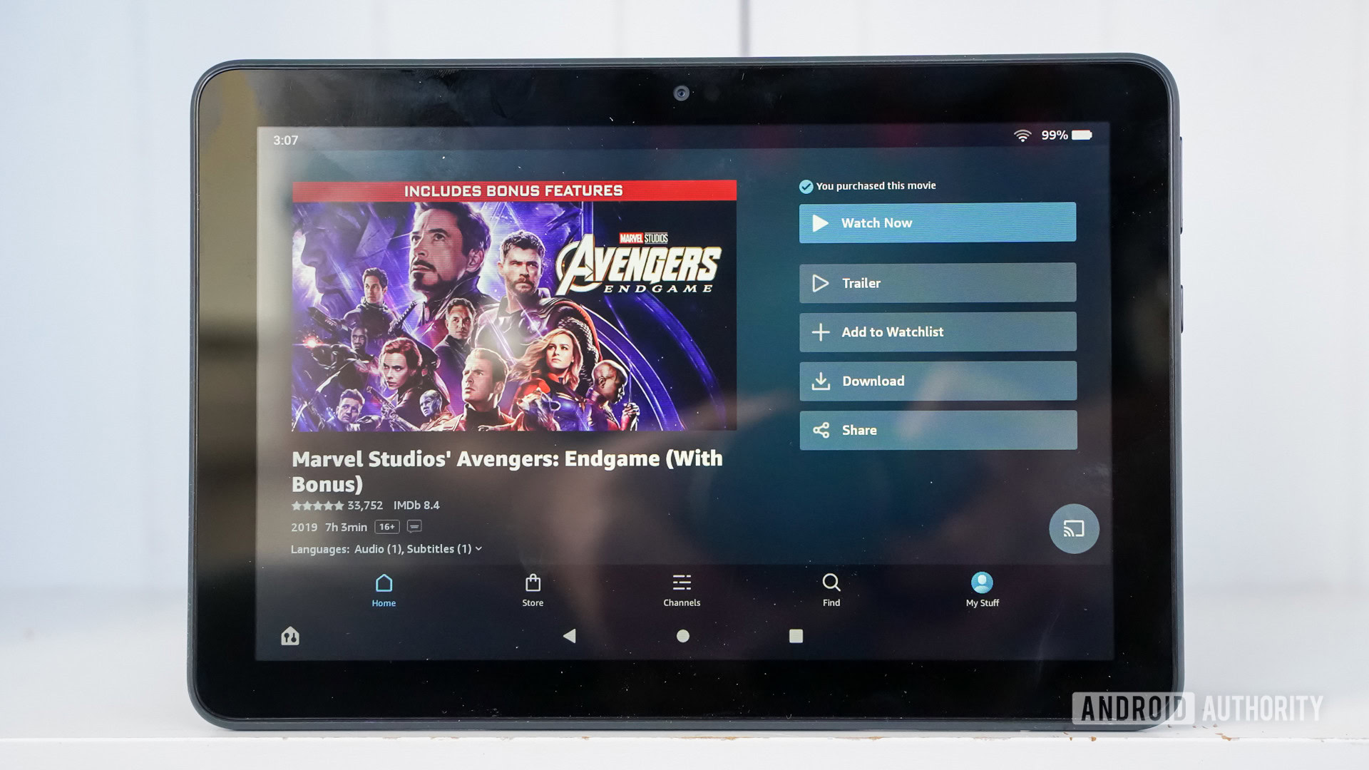 Amazon Fire 8 HD Plus front panel horizontal