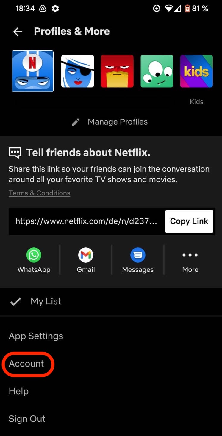 netflix app android