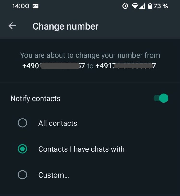 How to find and change your WhatsApp phone number Android Authority