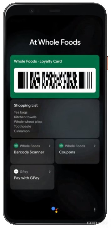 Google’s Android lock screen and AOD concept mockup for in-store actions