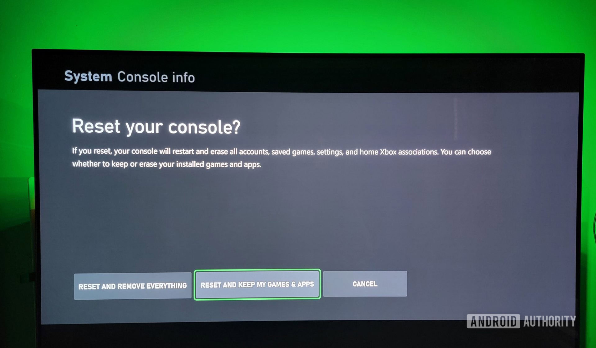 How to factory reset the Xbox S, X and One Android Authority