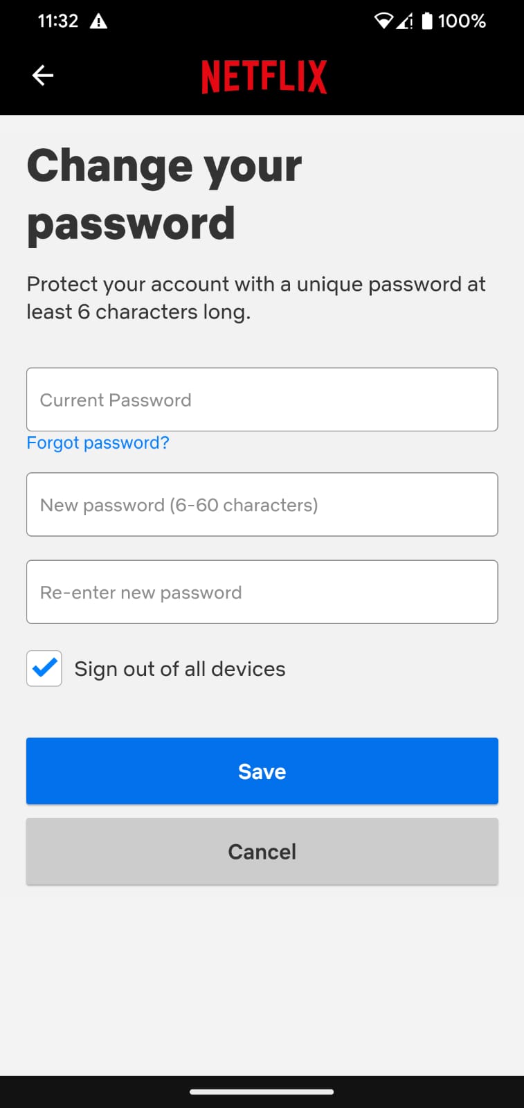 How to change your Netflix password on any device Android Authority