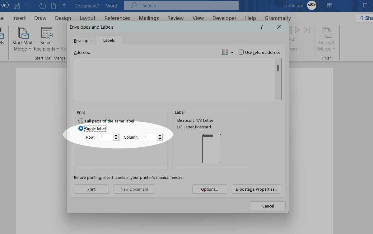 How to print labels from Word Android Authority