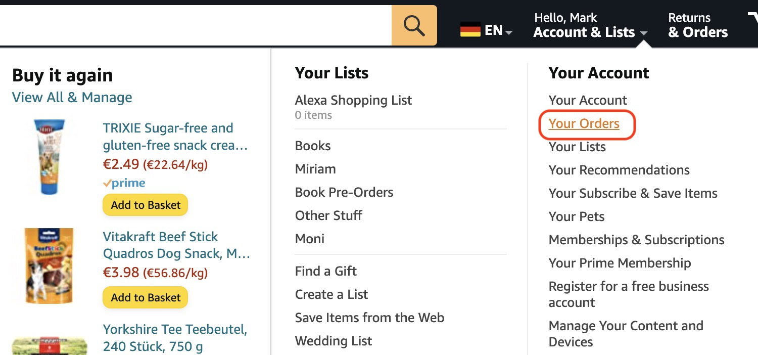 How to find archived orders on Amazon Android Authority