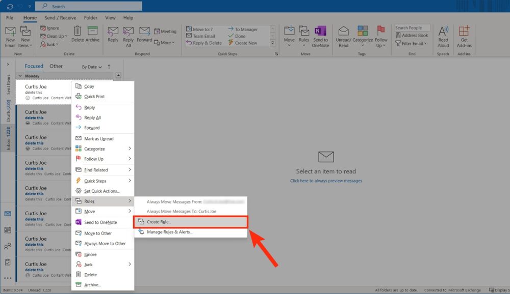 How to create a rule in Outlook Android Authority