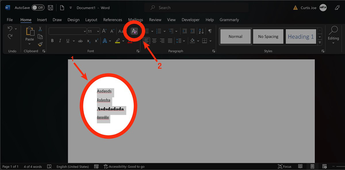 How to clear formatting in Word Android Authority
