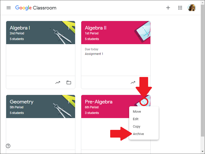 How to archive a Google Classroom as a student Android Authority