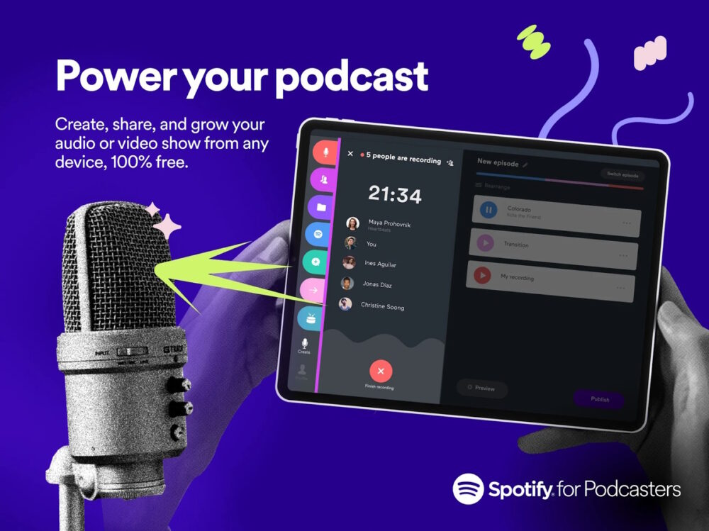 How to start a podcast on Spotify for free