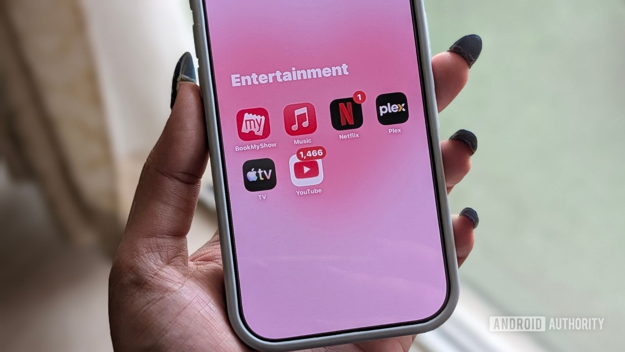 Streaming services document on phone Streaming services document on phone