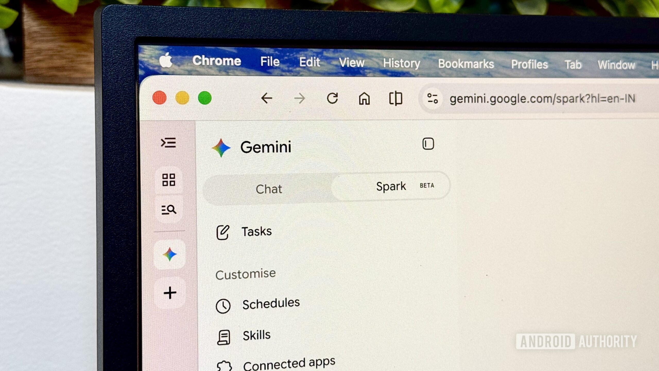 Gemini Spark option on the web Gemini Spark option on the web