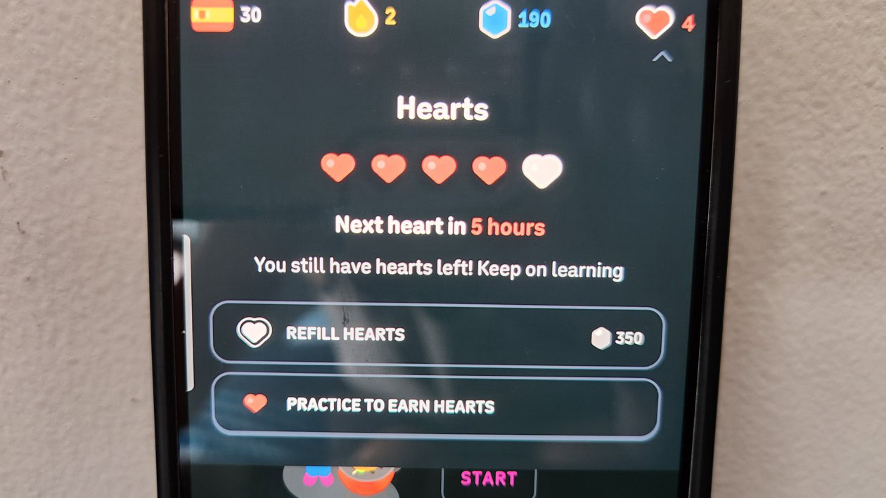 Duolingo Web App Heart System Duolingo Web App Heart System