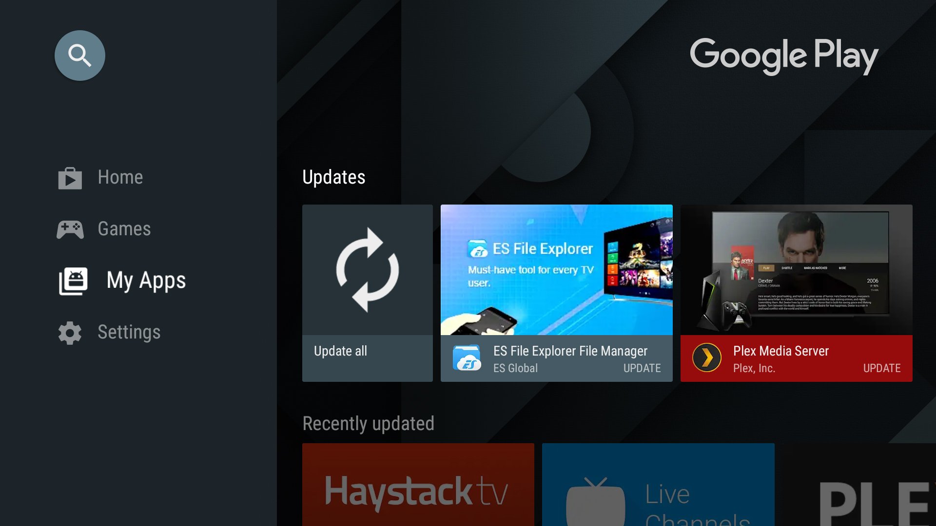 How to update apps on NVIDIA Shield TV