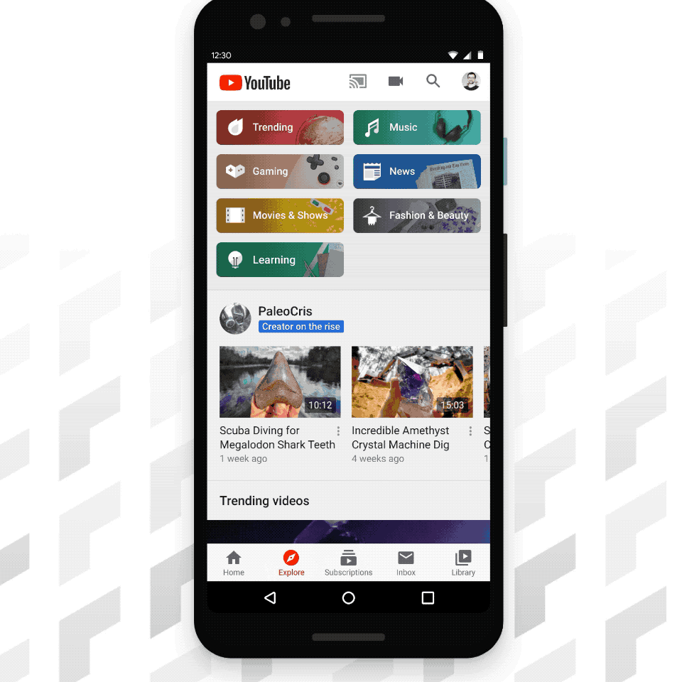 The YouTube app says goodbye to 'Trending', hello to 'Explore