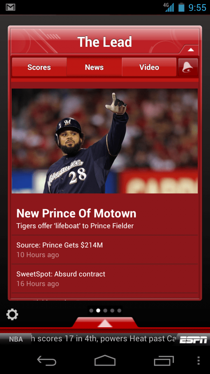ESPN ScoreCenter gets an update, now includes scoring and