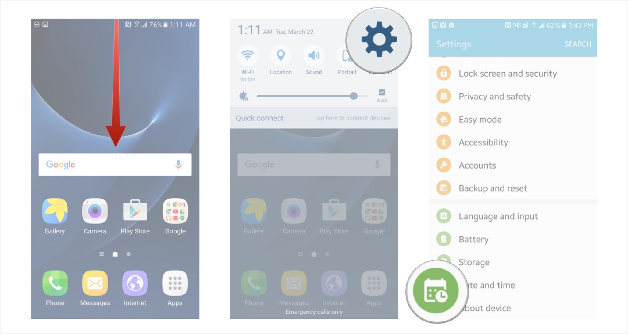 How to change date and time settings on your Samsung Galaxy S7