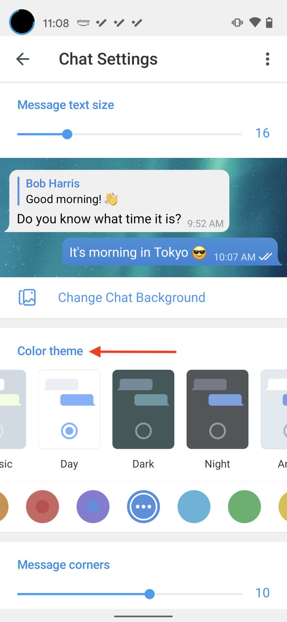 How to change your theme and chat settings in Telegram Android Central