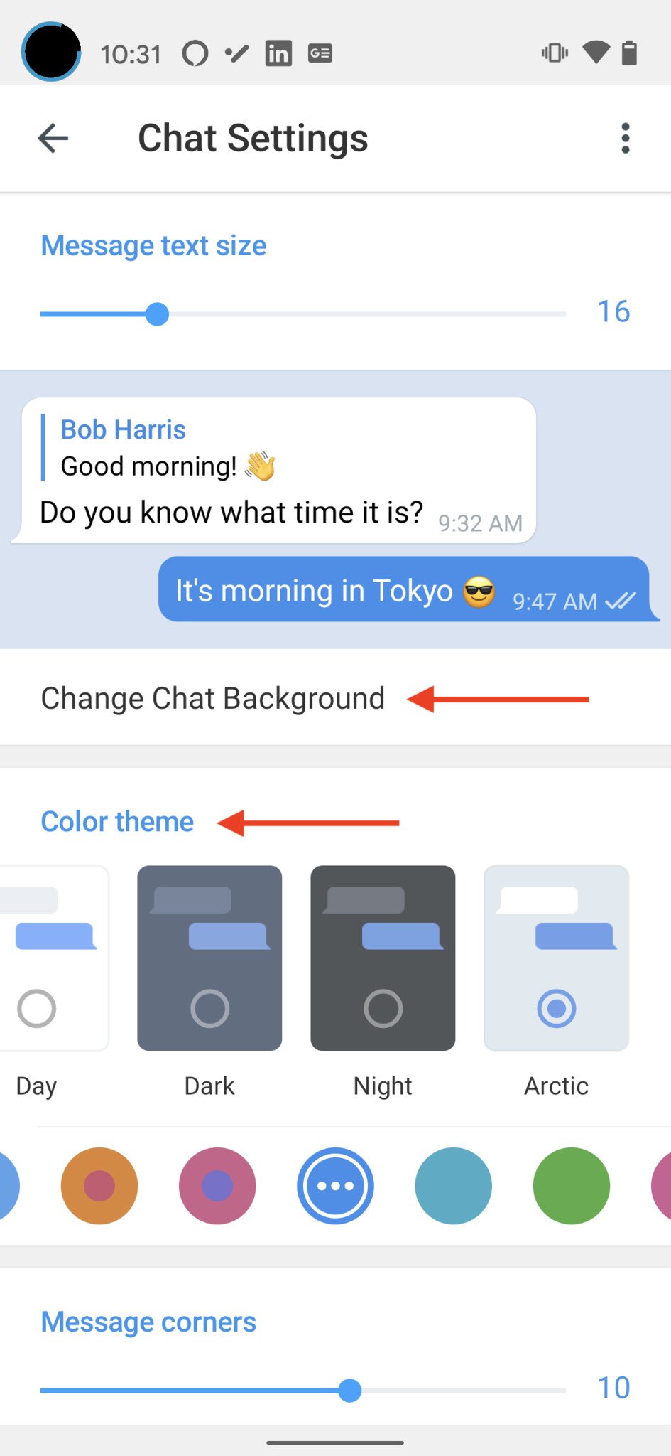 How to change your theme and chat settings in Telegram Android Central