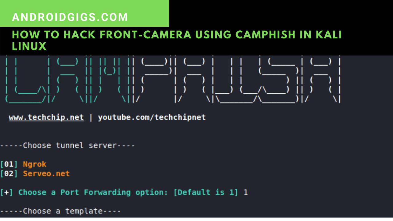 How to Hack Front Camera Using Kali Linux and CamPhish