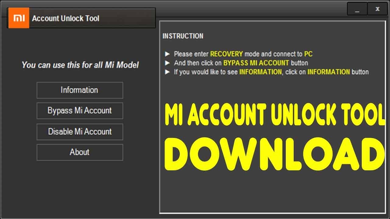 Mi Account Unlock Tool » AndroidGuru.eu