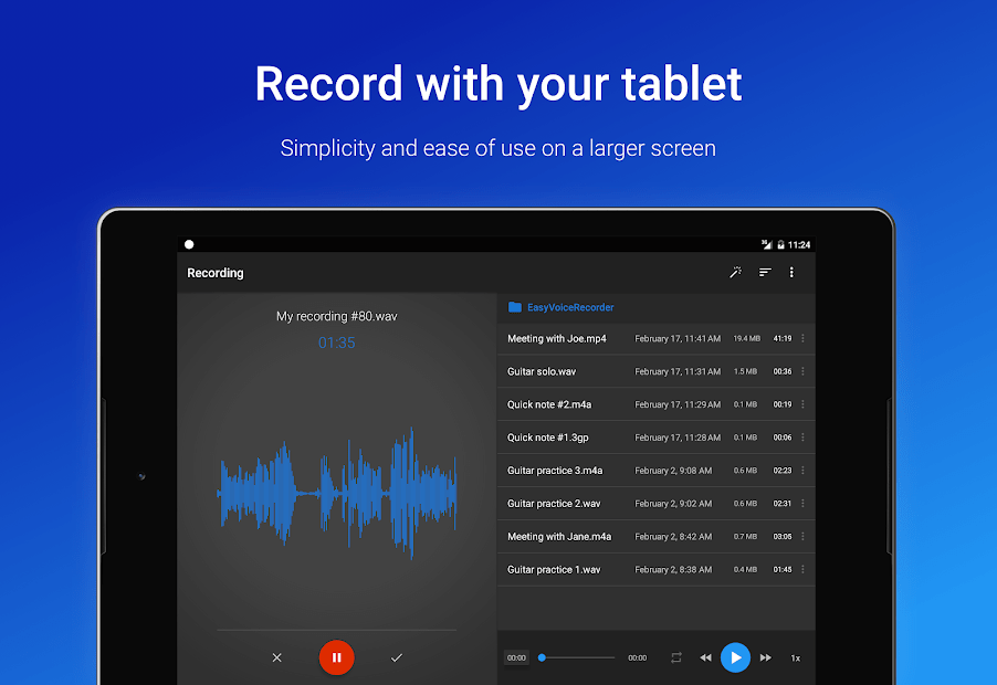 دانلود نرم افزار قدرتمند ضبط صدا Easy Voice Recorder Pro v2.7.6.2